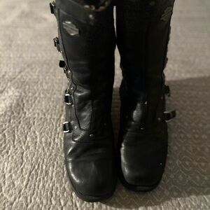 Harley-Davidson Black Moto Boots